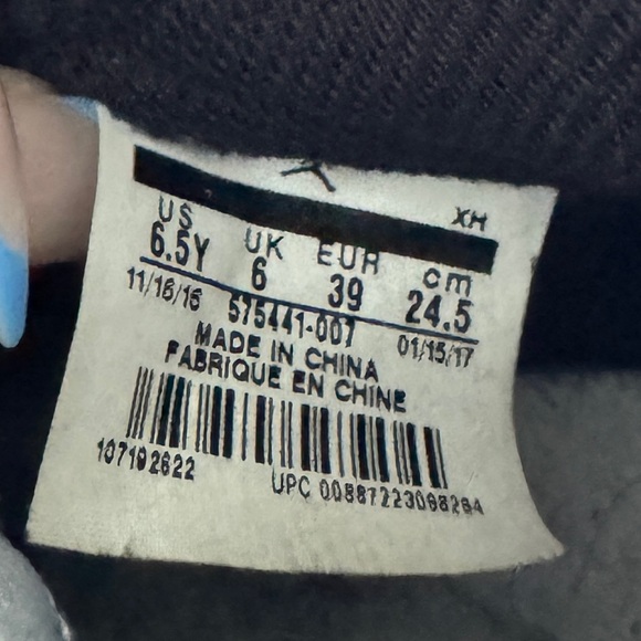 Jordan 1 retro royal blue black 6.5 8 - Picture 6 of 6